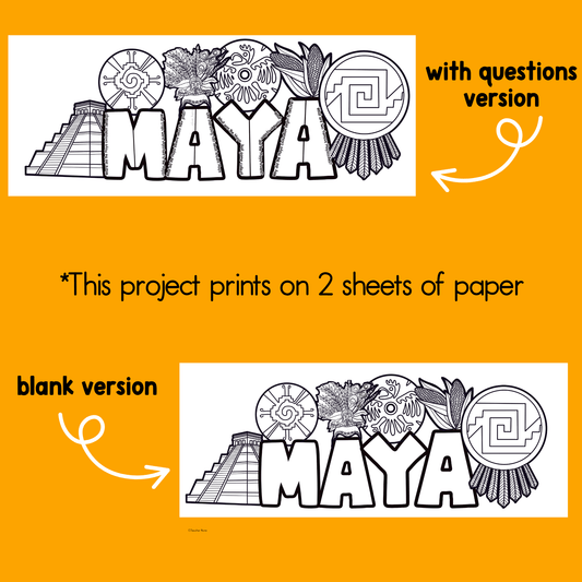 Ancient Maya Civilization WRDZ Craft®