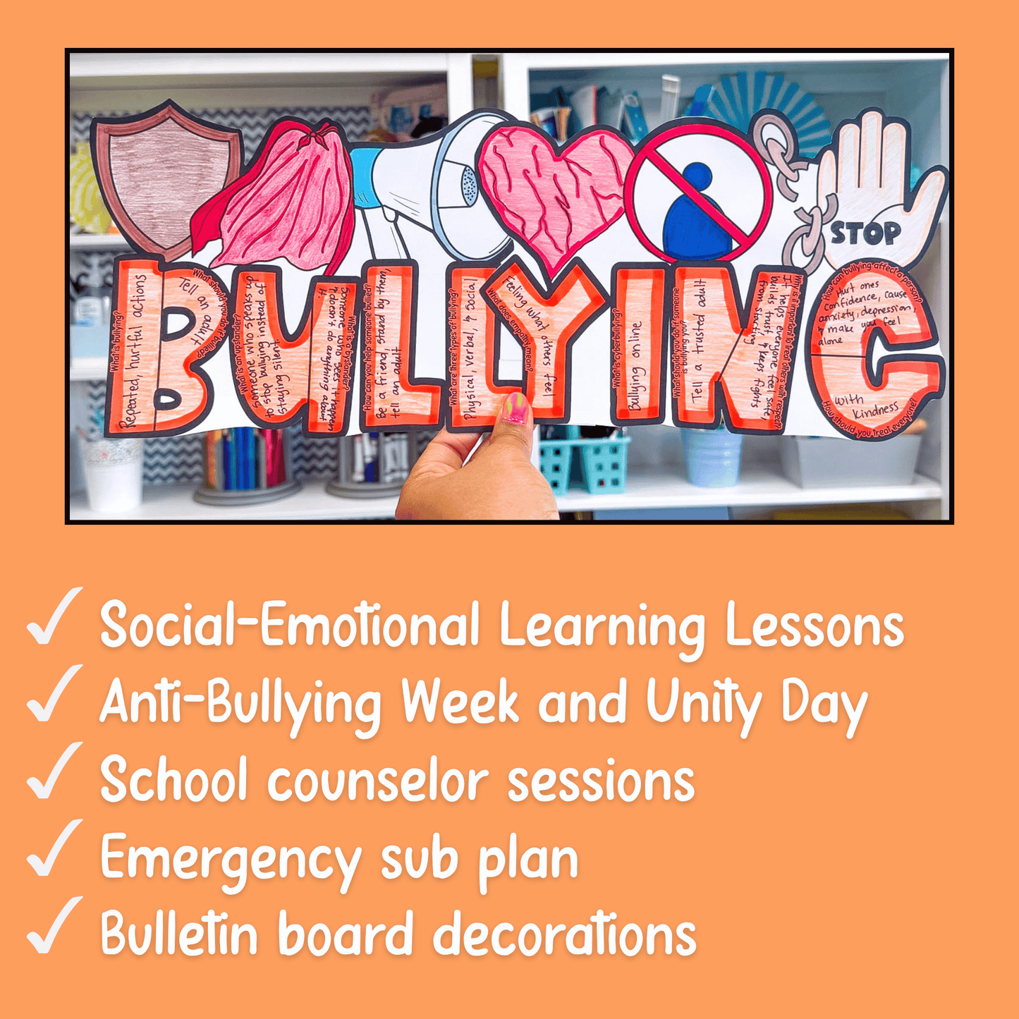 Anti Bullying Awareness WRDZ Craft