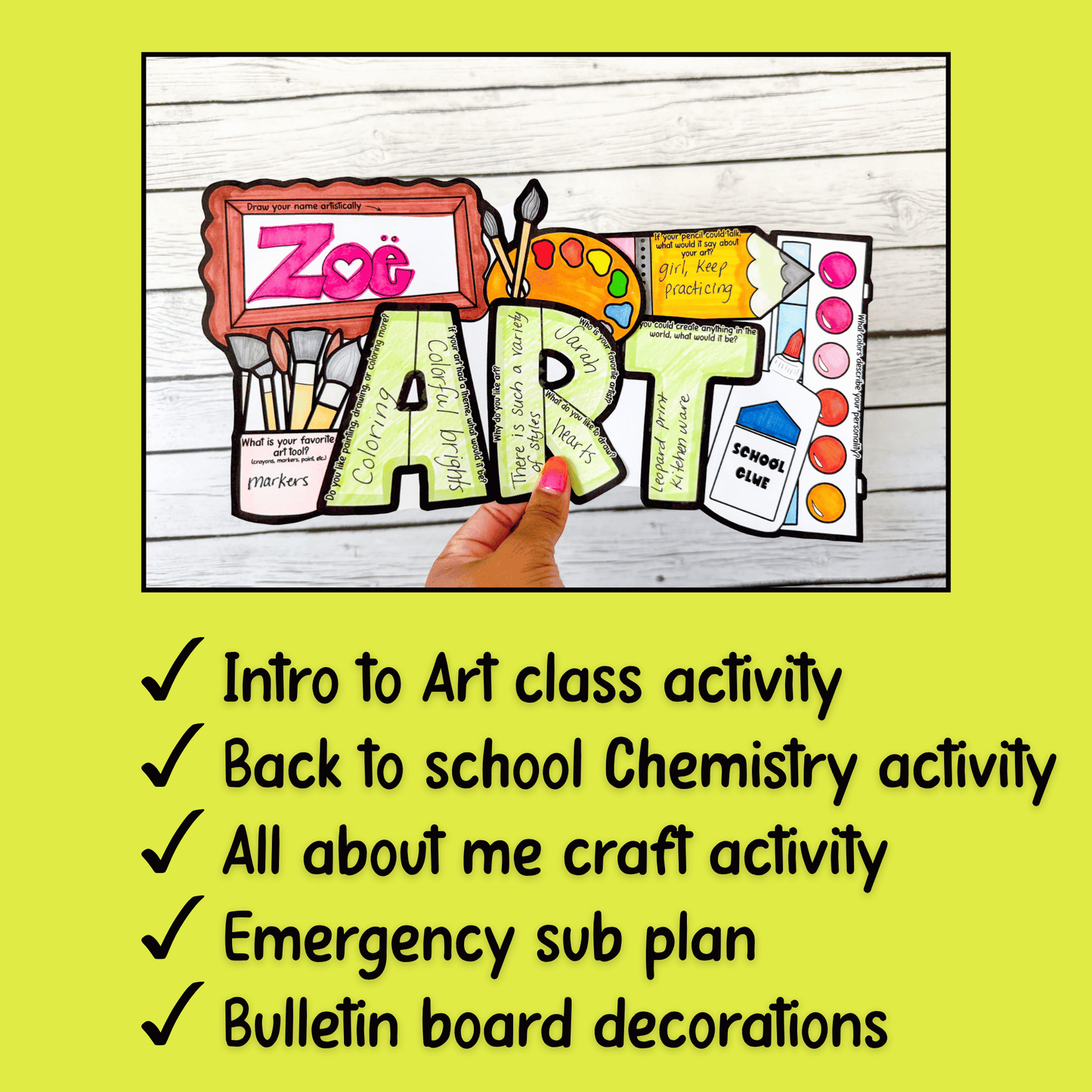 All About Me Art Craft