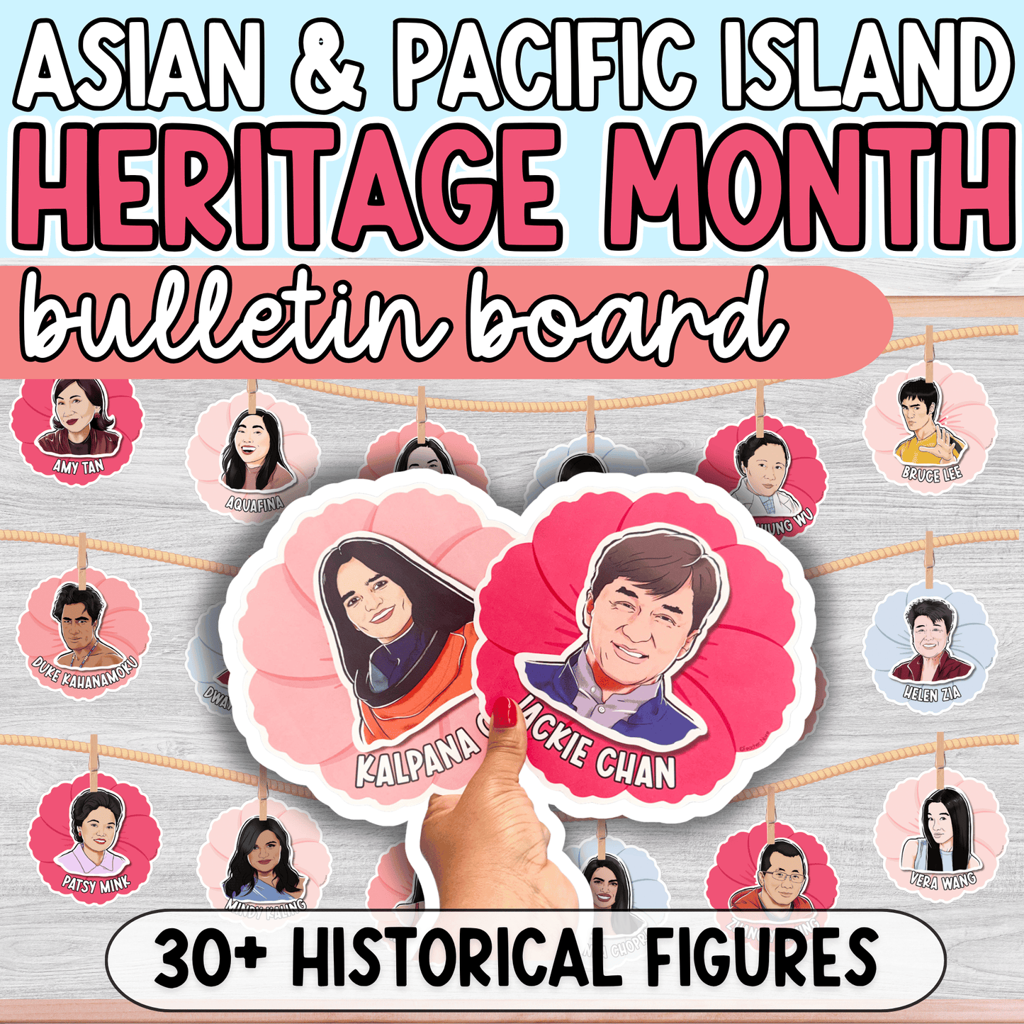 AAPI Asian American Pacific Islander Heritage Month Bulletin Board