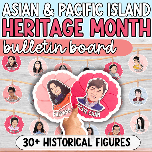 AAPI Asian American Pacific Islander Heritage Month Bulletin Board
