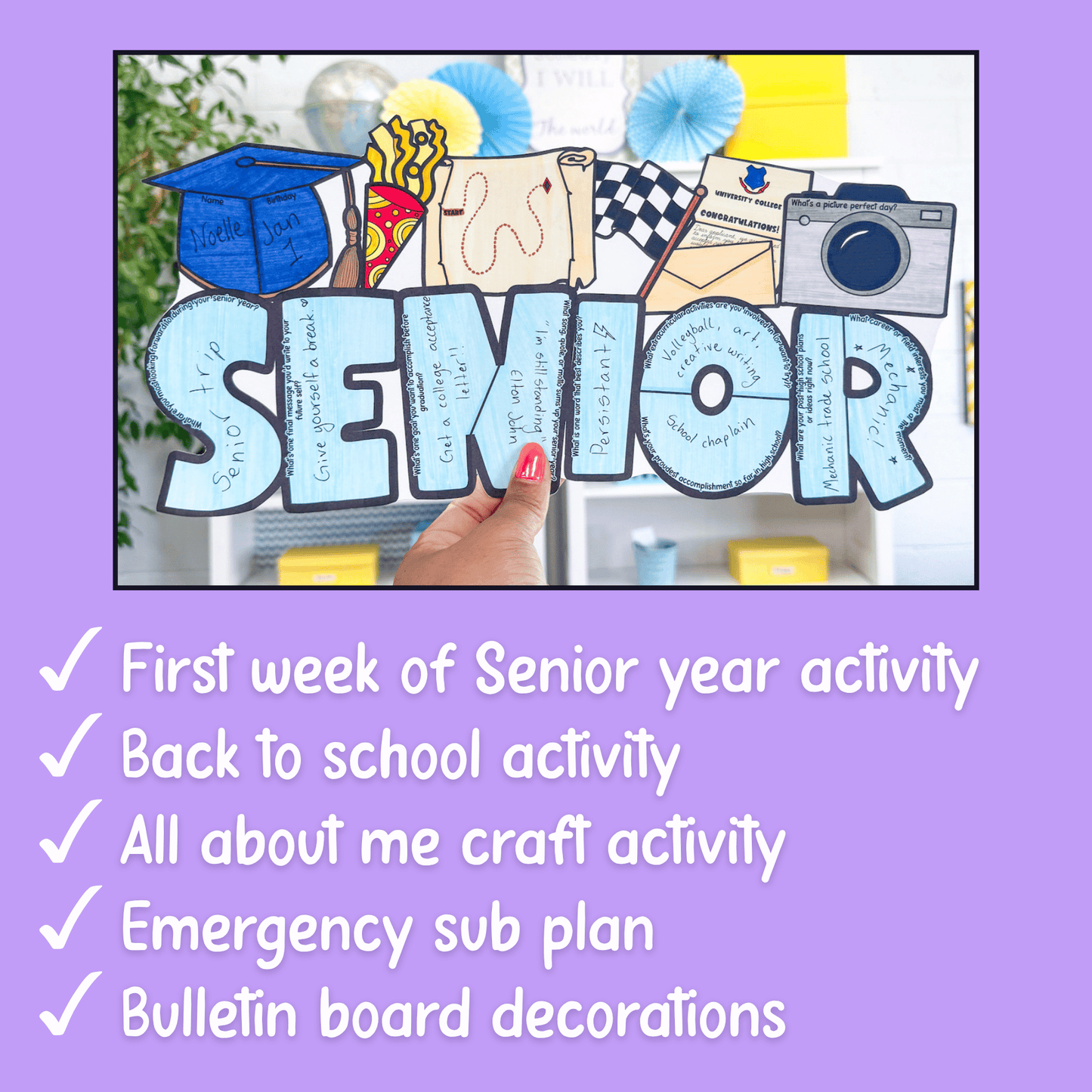 Senior All About Me Craft