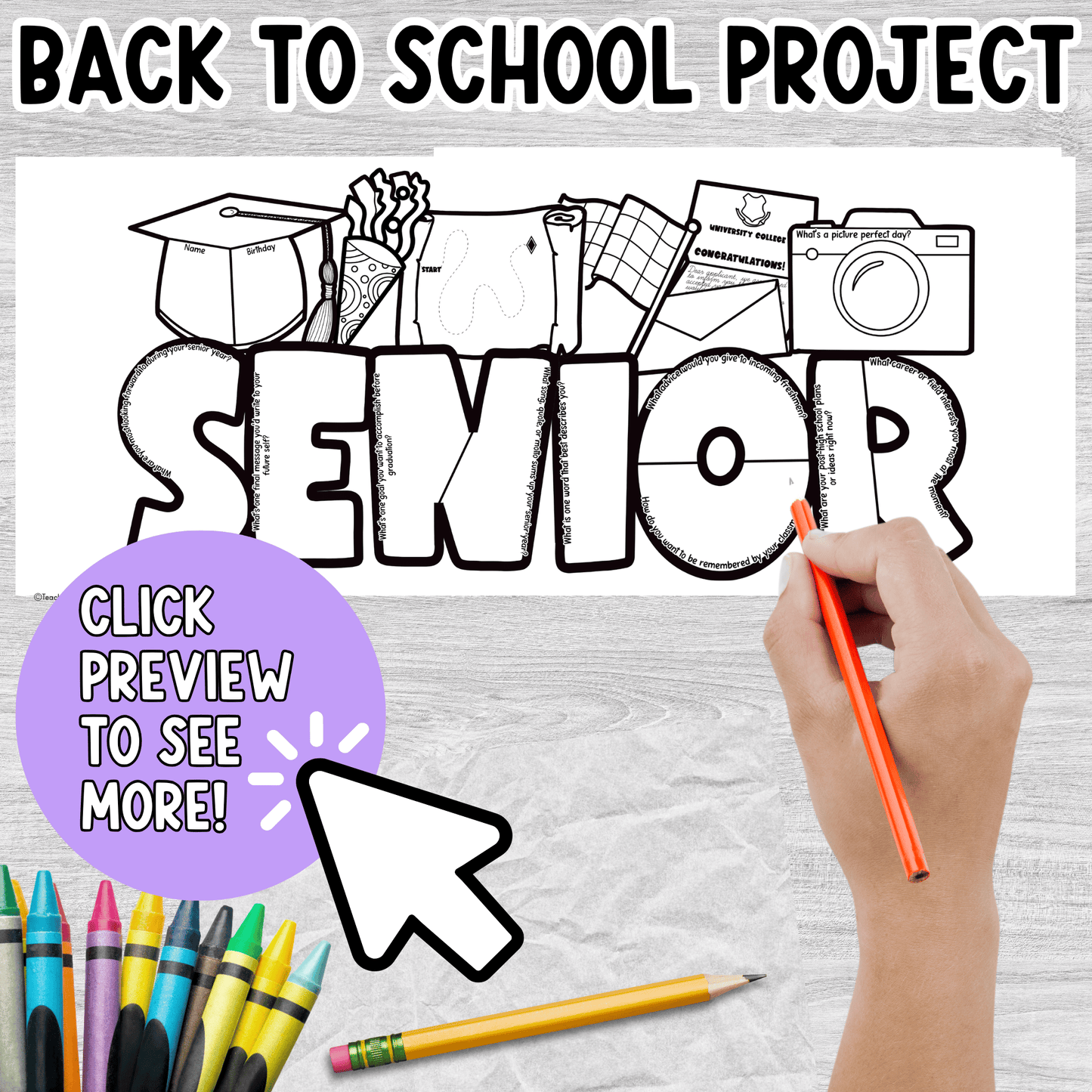 Senior All About Me Craft
