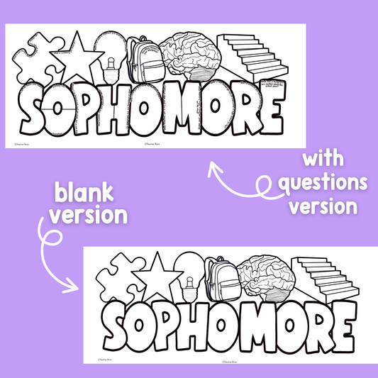 Sophomore All About Me Craft
