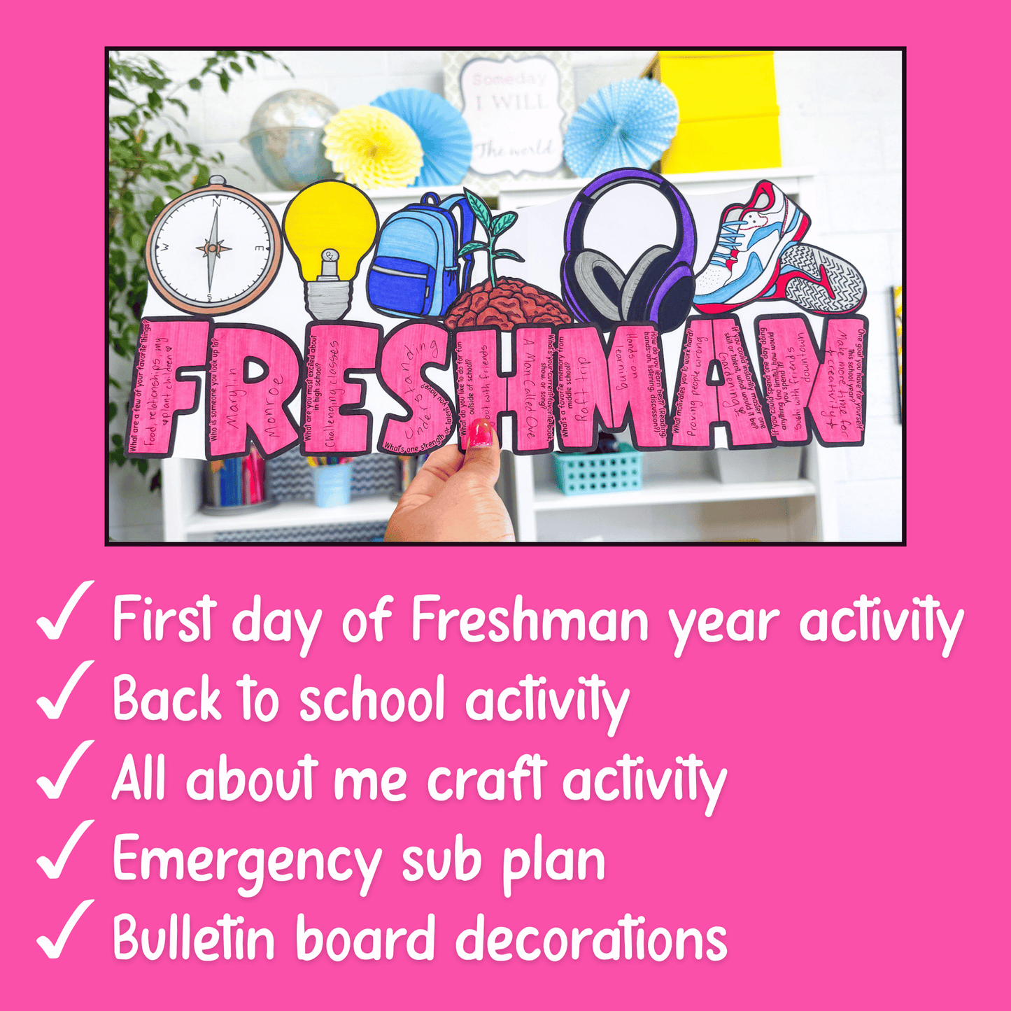 Freshman All About Me Craft