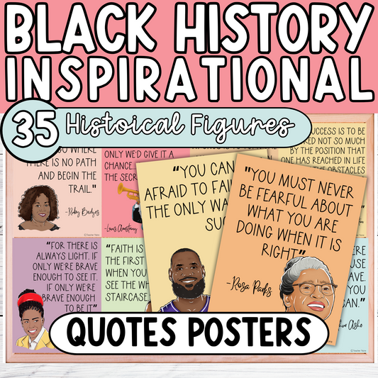 Black History Month Quotes Posters