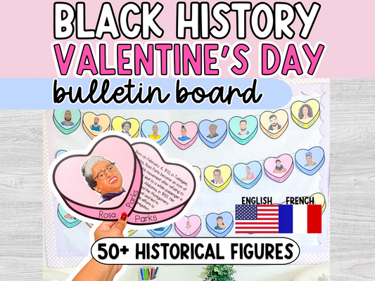 Black History Valentine's Day Bulletin Board Sweethearts Posters