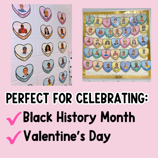 Black History Valentine's Day Bulletin Board Sweethearts Posters