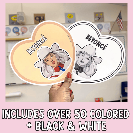 Black Famous Musicians Valentine Bulletin Board