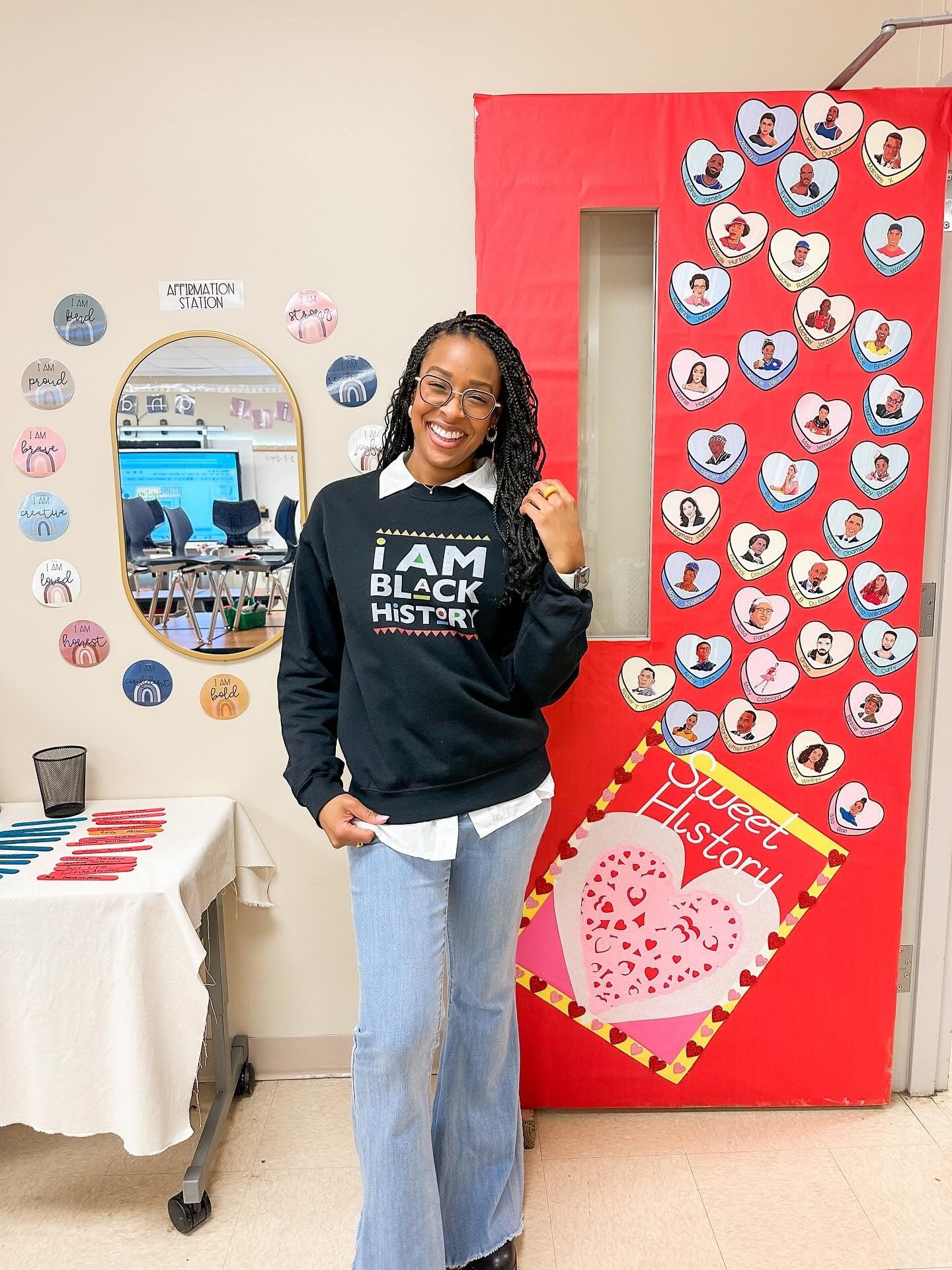 Black History Valentine's Day Bulletin Board Sweethearts Posters