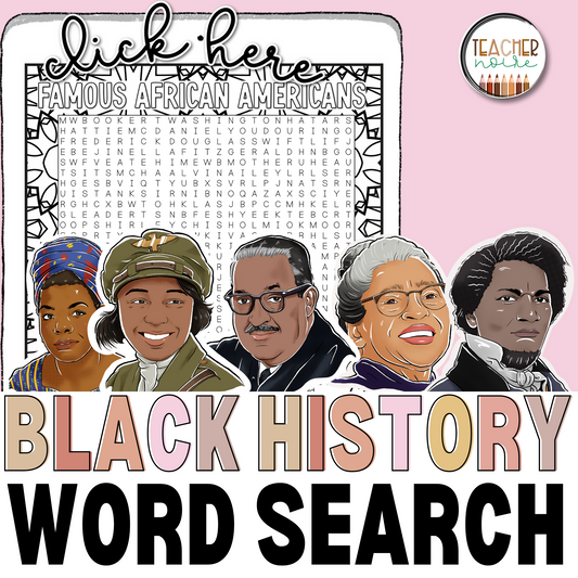 Black History Month Word Search Puzzle