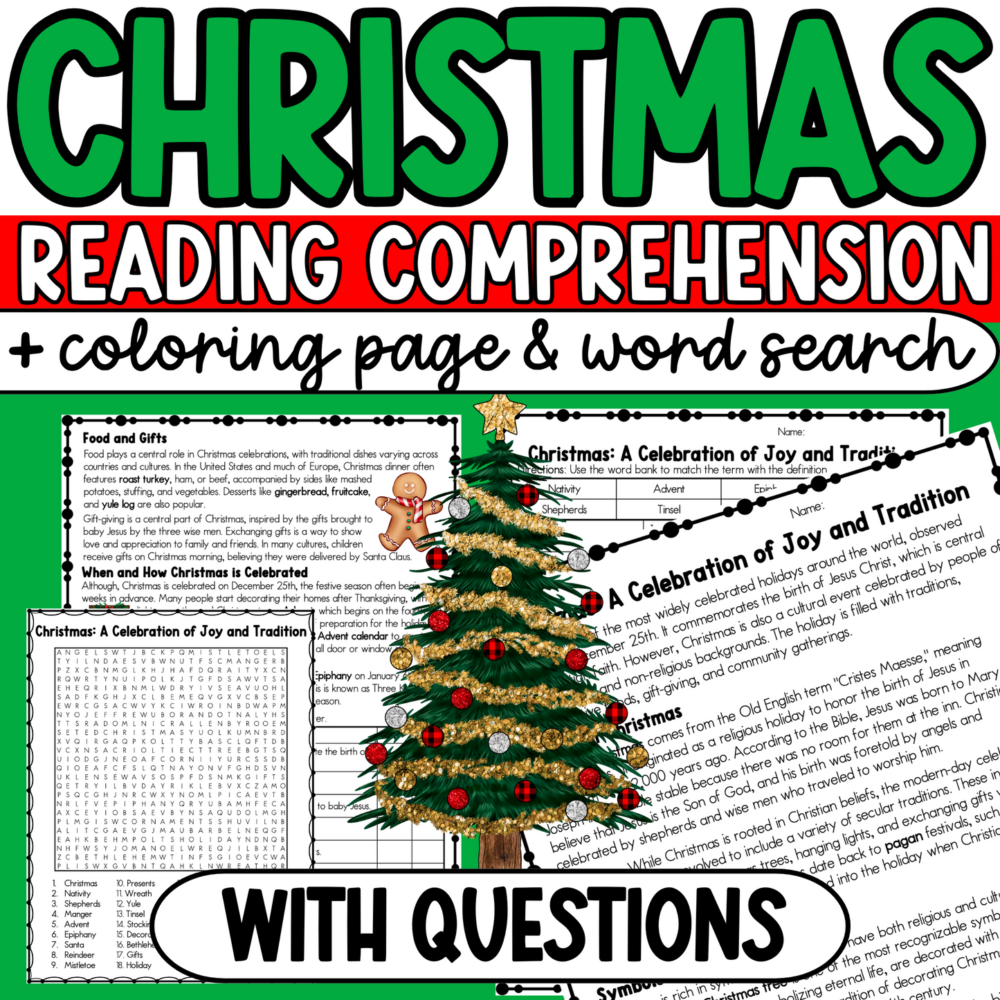 Christmas Reading Comprehension Passage