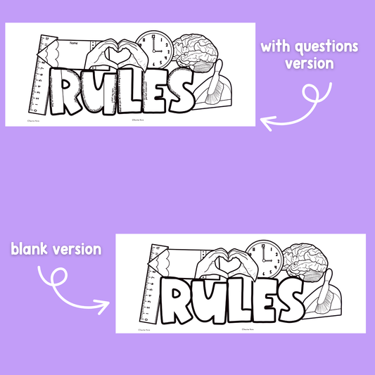 Classroom Rules Activity