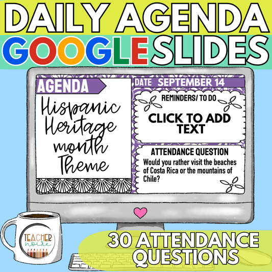 Daily Agenda Slides Hispanic Heritage Month