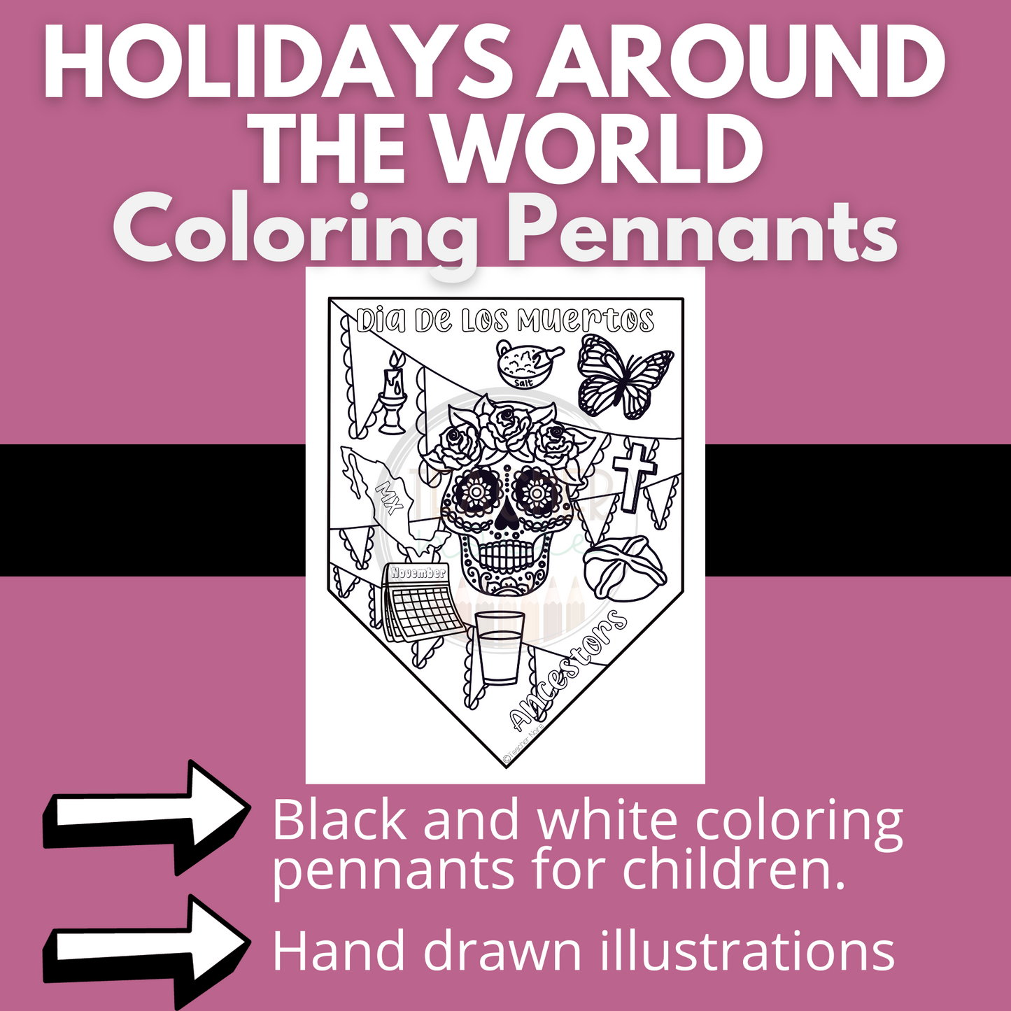 Dia de los Muertos | Day of the Dead Coloring Sheet