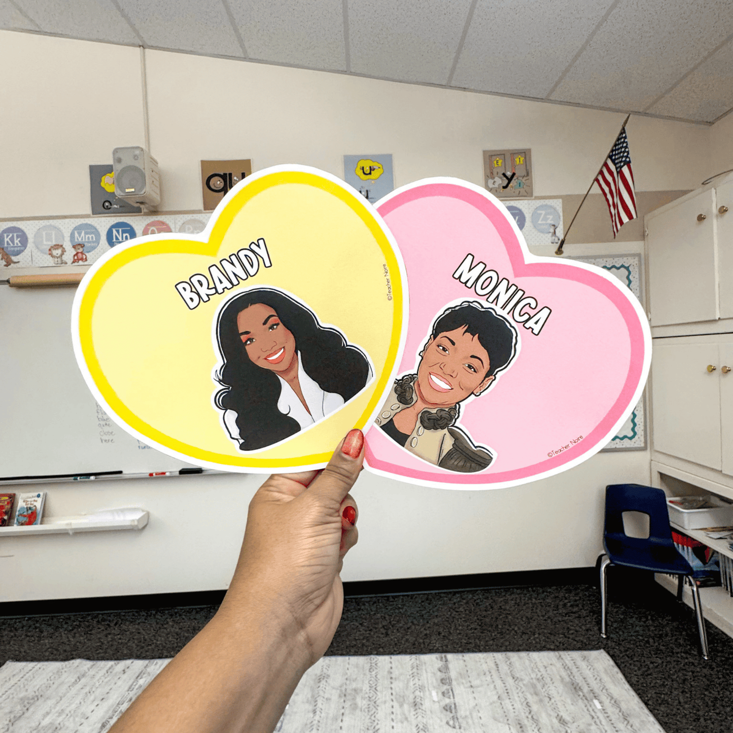 Black Famous Musicians Valentine Bulletin Board