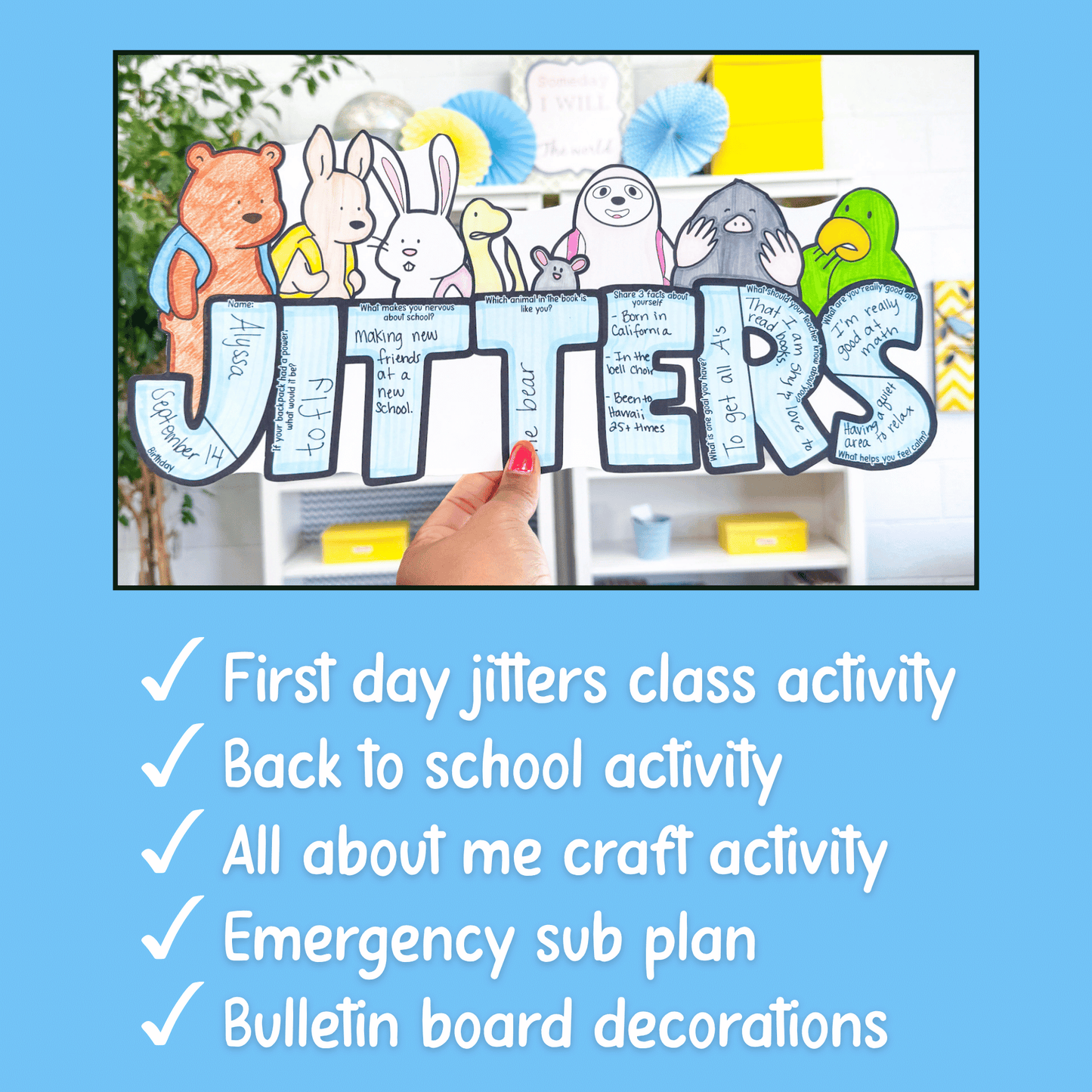 First Day Critter Jitters Craft