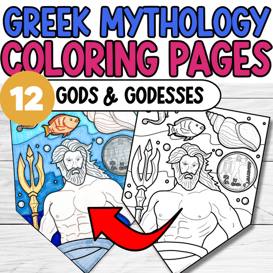 Greek Gods and Goddesses Coloring Pages