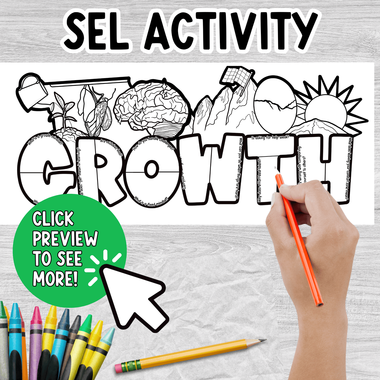 Growth Mindset WRDZ Craft