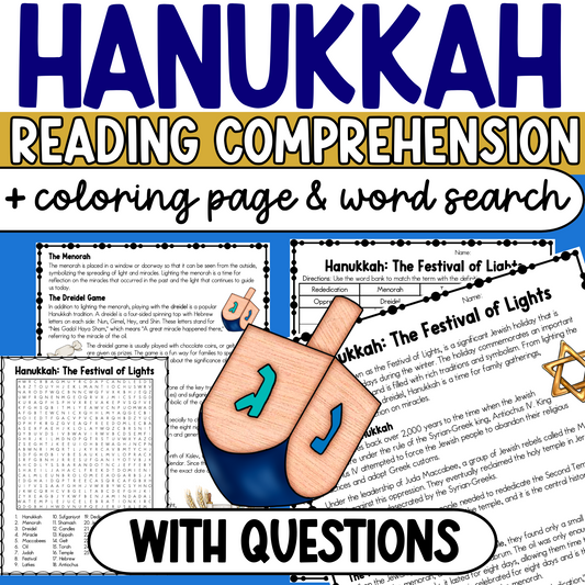 Hanukkah Reading Comprehension