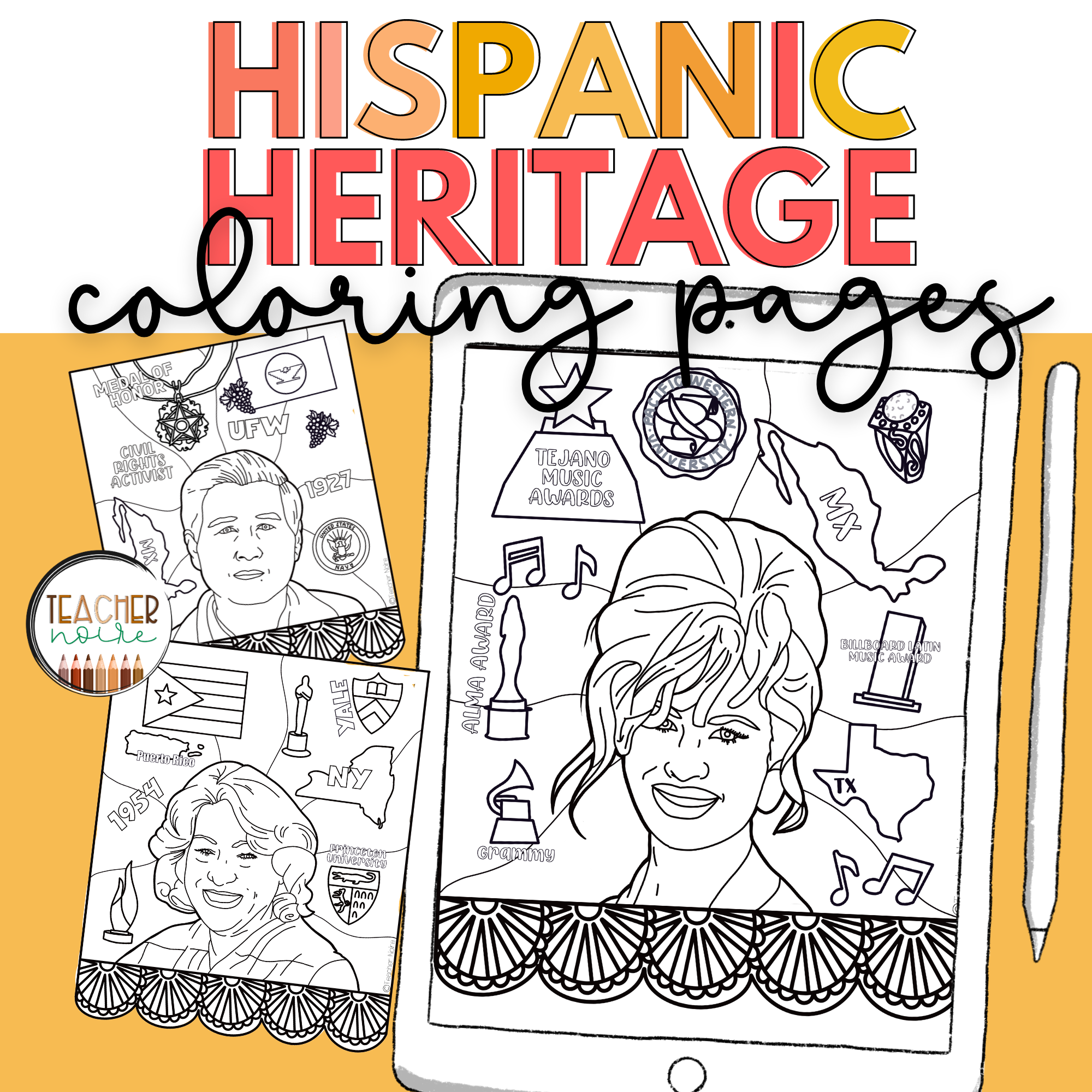Hispanic Heritage Coloring Pages — Example 6 Hispanic Heritage Coloring Pages — Example 6