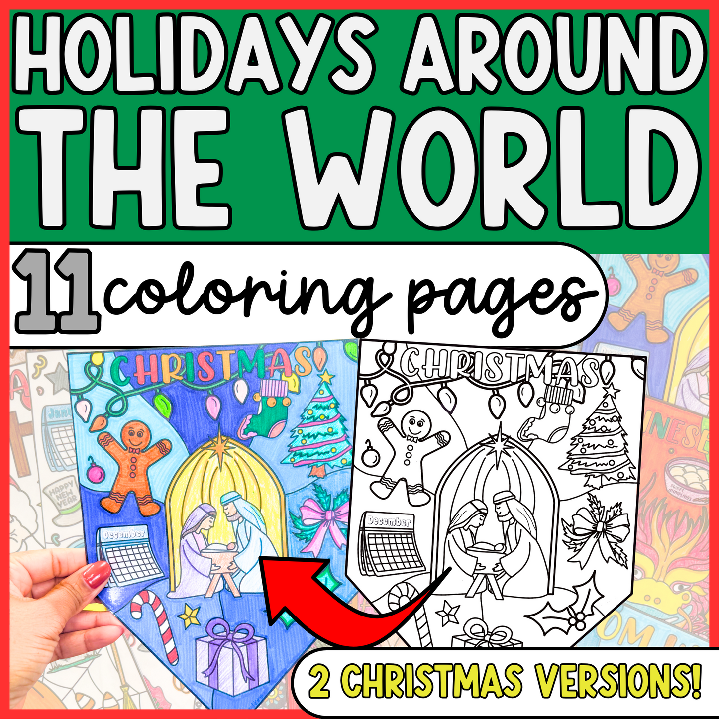 Holidays Around the World Coloring Pages