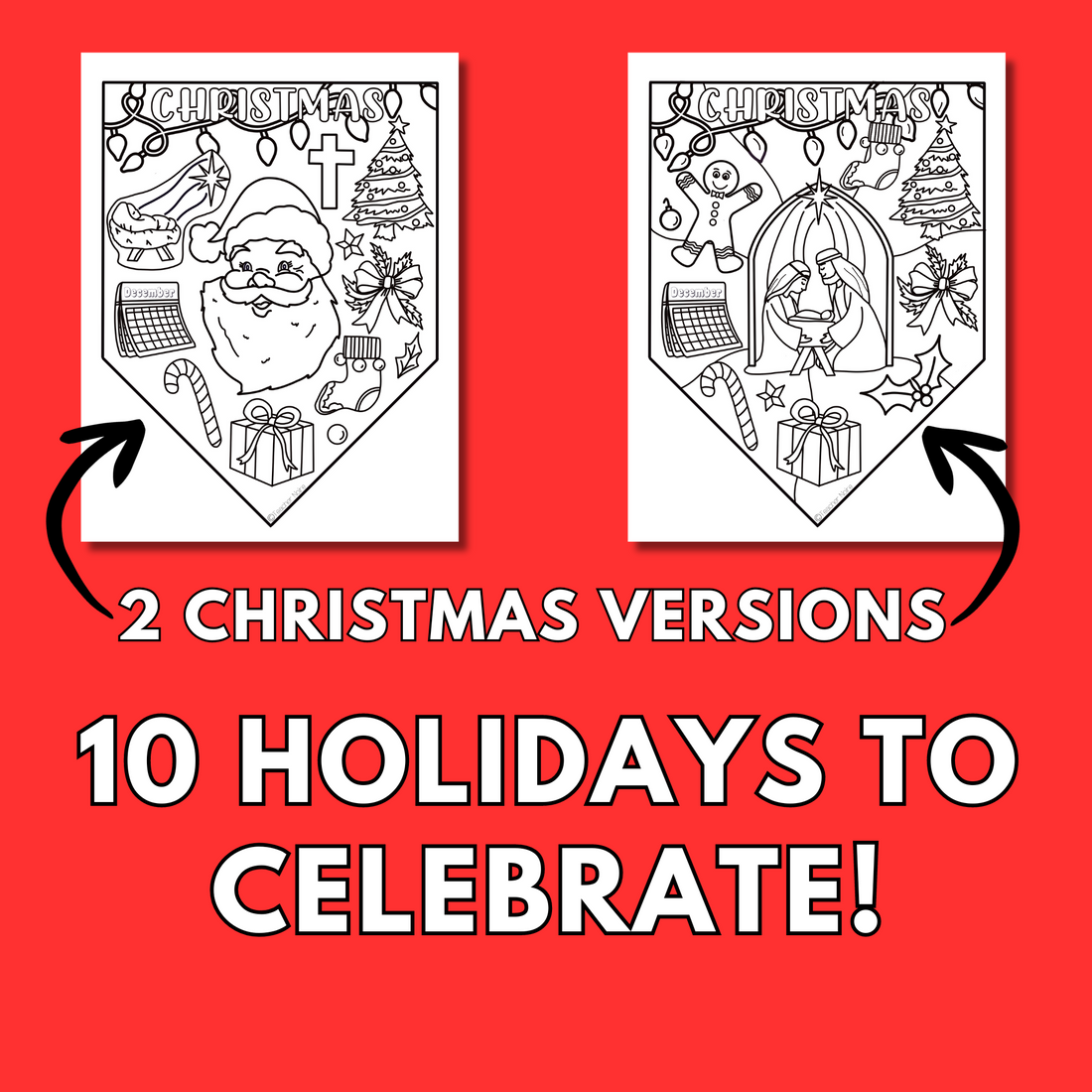Holidays Around the World Coloring Pages – Teacher Noire