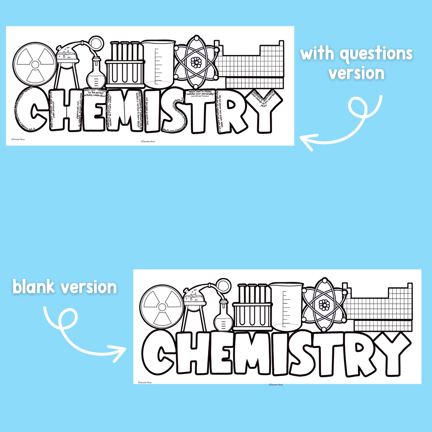 Chemistry All About Me Craft