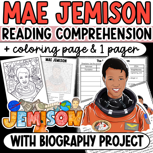 Mae Jemison Reading Passage & Craft Activities