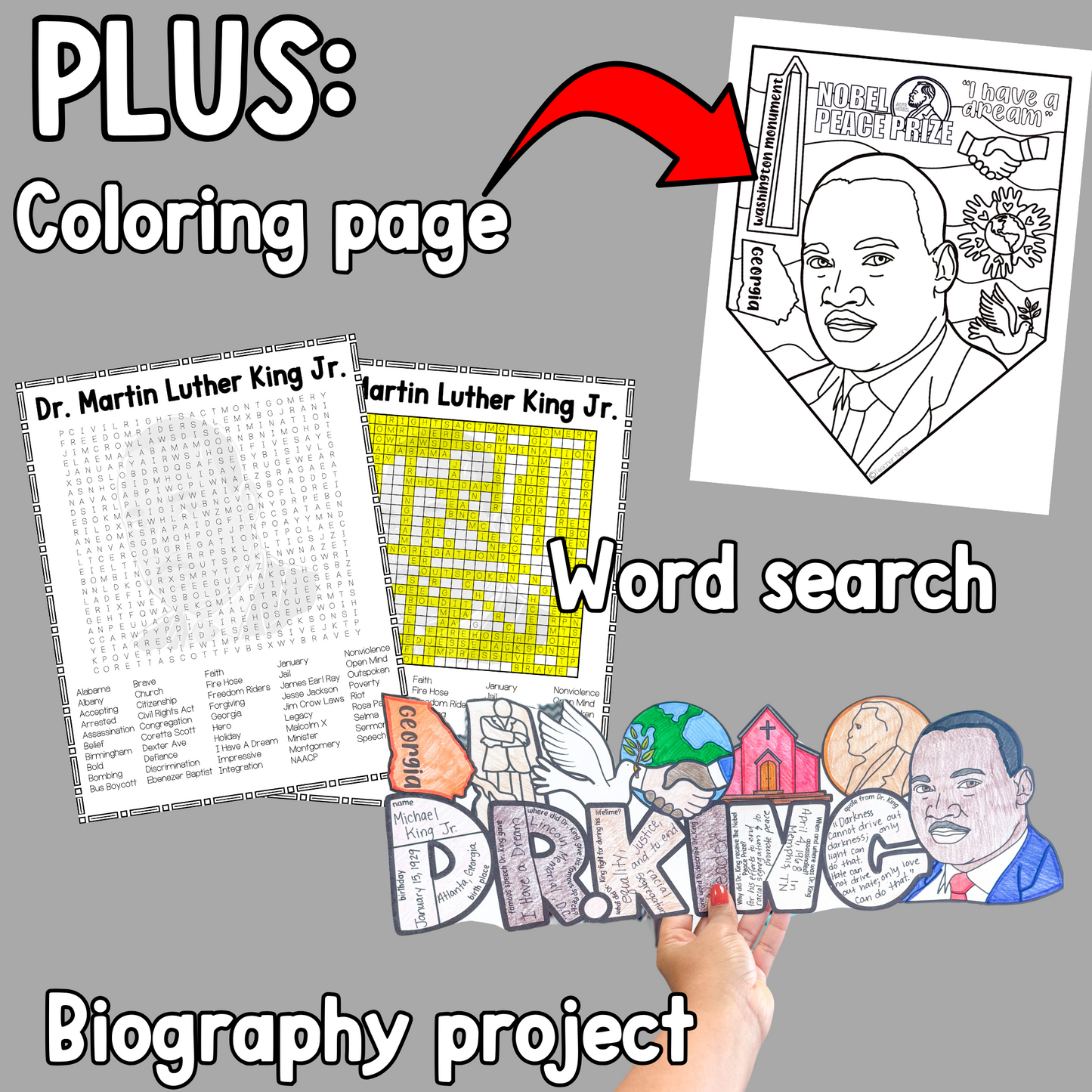 Martin Luther King Jr Reading Passage Project