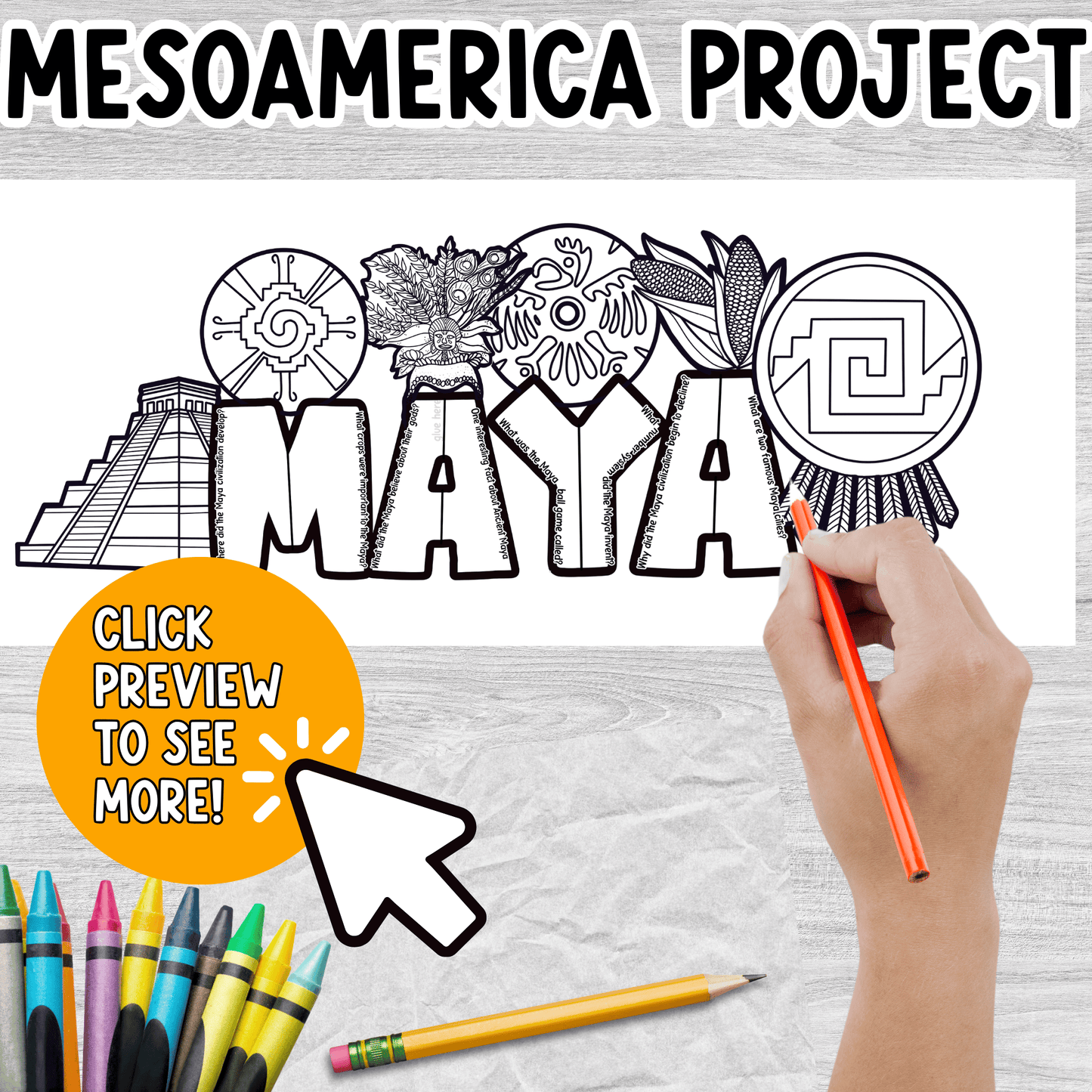 Ancient Maya Civilization WRDZ Craft®