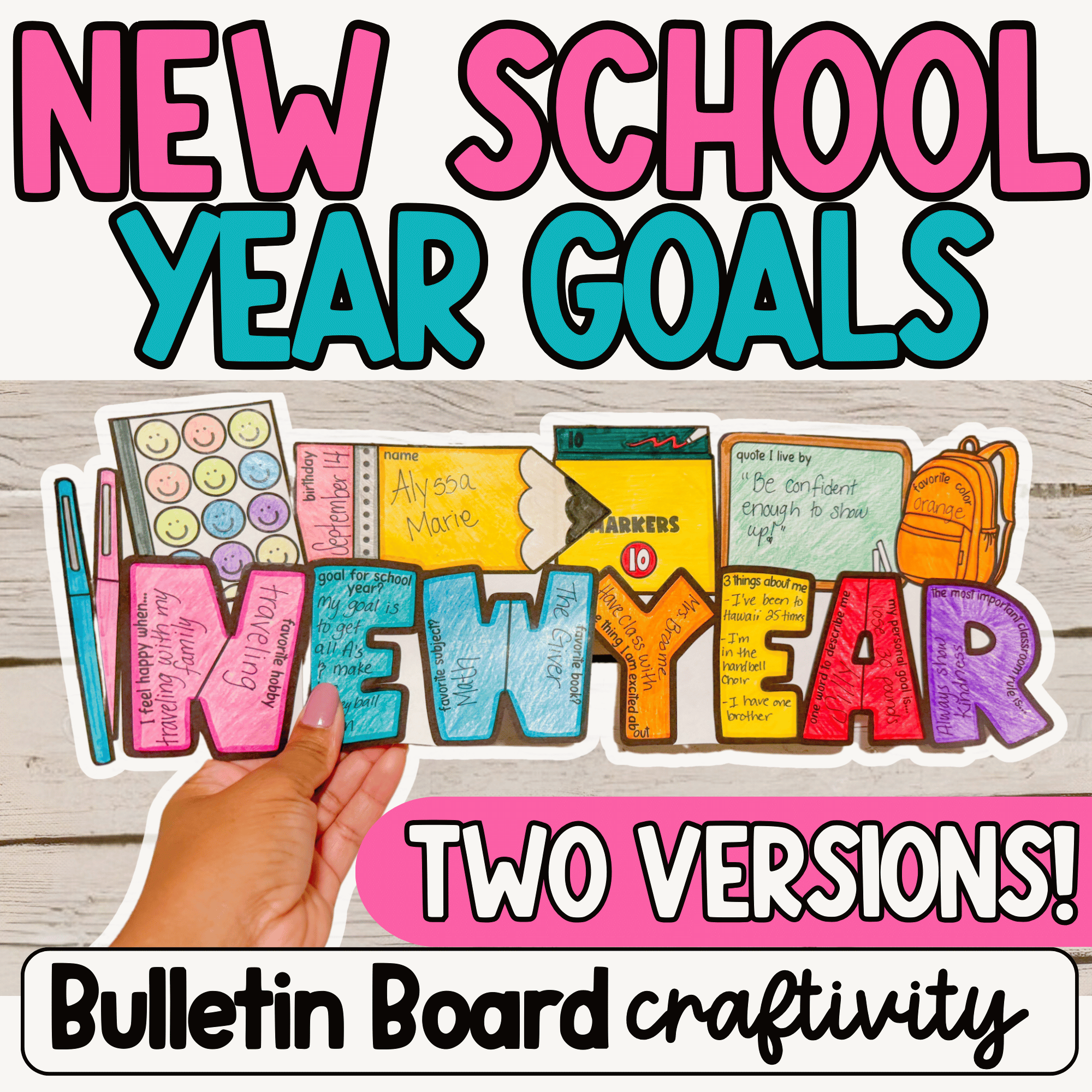 Beginning of the Year Goal Setting – Teacher Noire