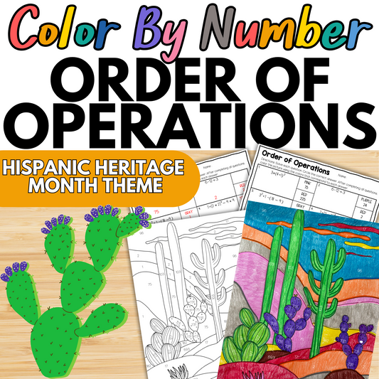 Order of Operations Color by Number