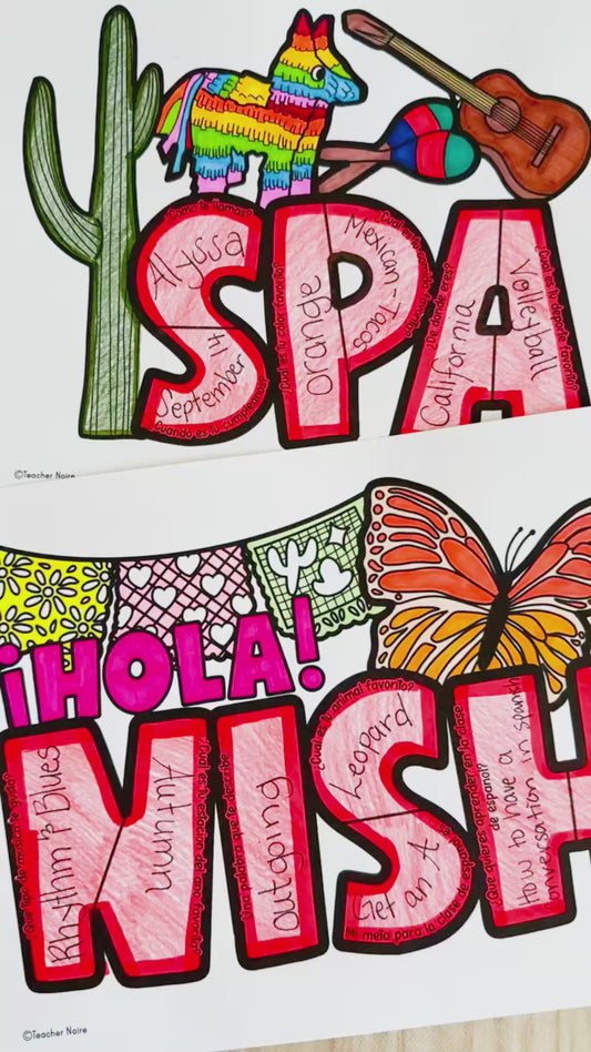 All About Me Spanish