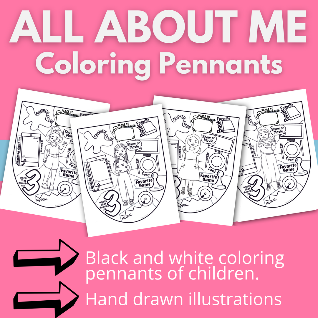 All About Me Coloring Pages – Teacher Noire