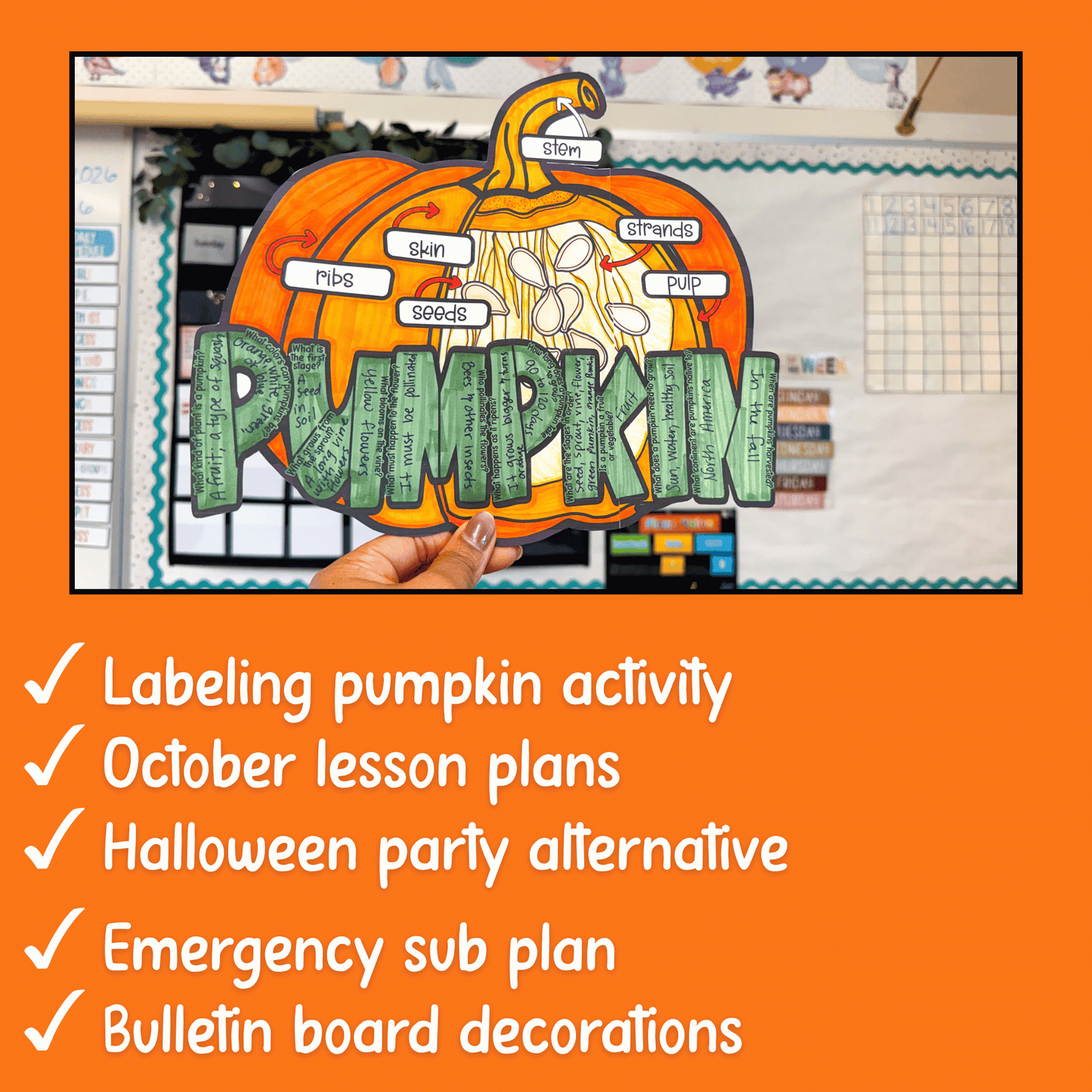 Parts of a Pumpkin Craft