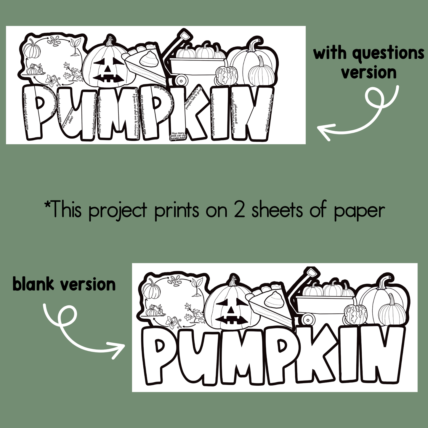 Pumpkin WRDZ Craft