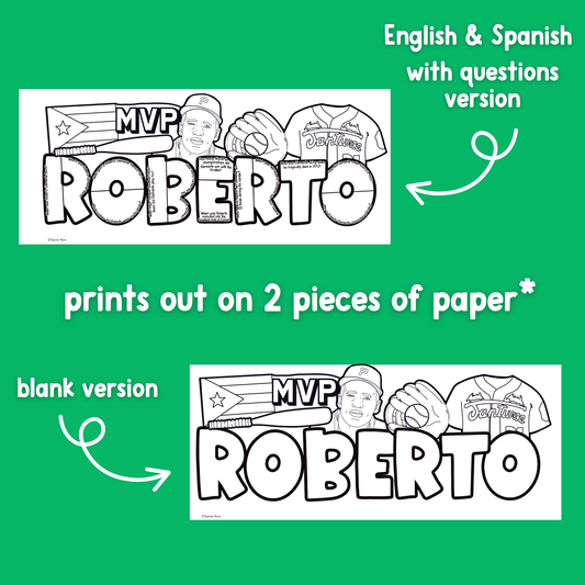 Roberto Clemente Biography Template