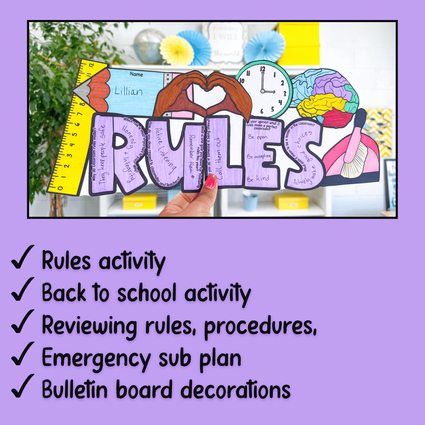 Classroom Rules Activity