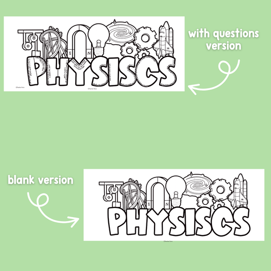 Physics All About Me Craft