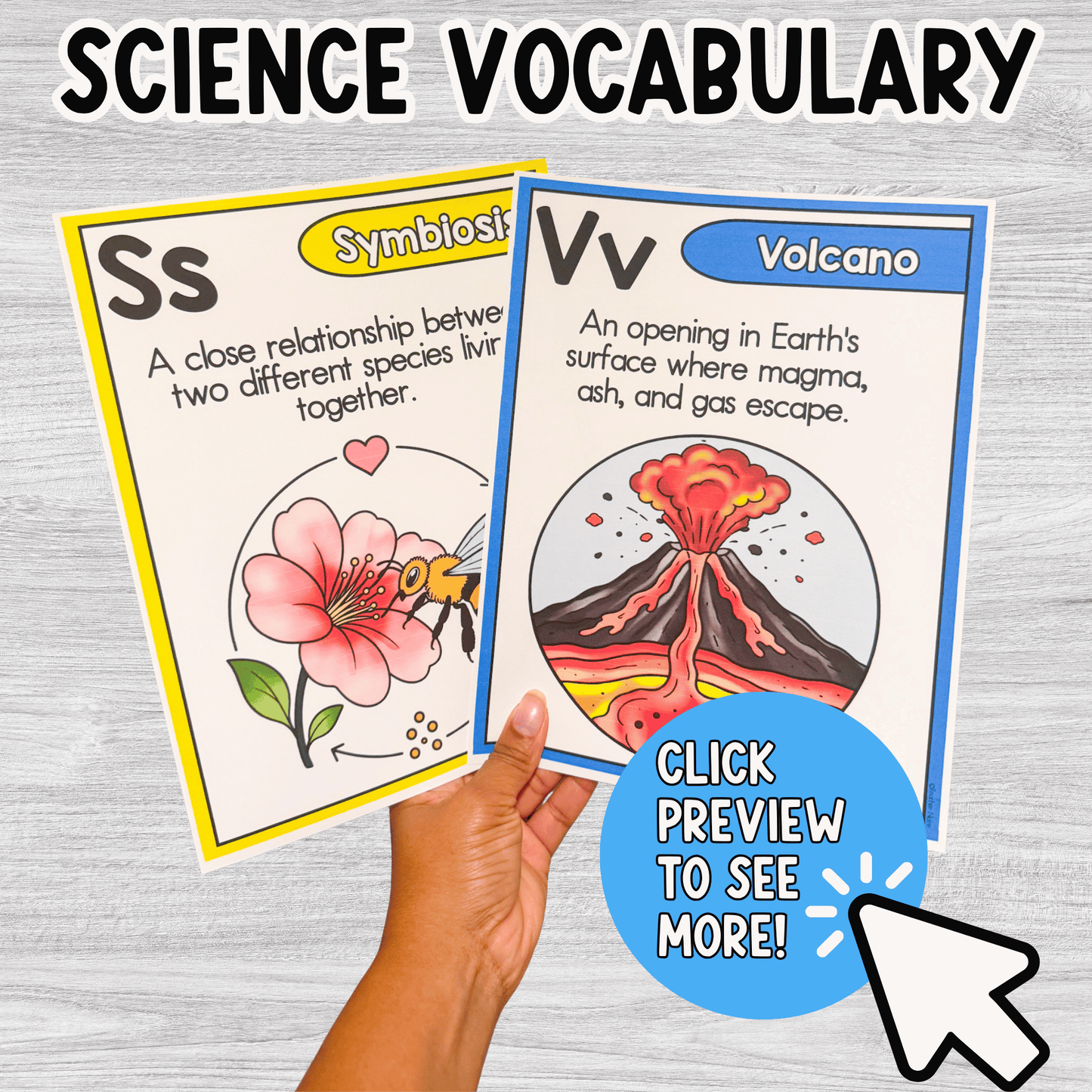 Science Alphabet Vocabulary Posters