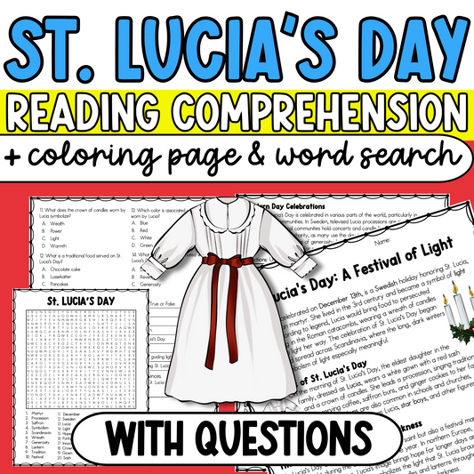 St. Lucia's Day Reading Comprehension Passage