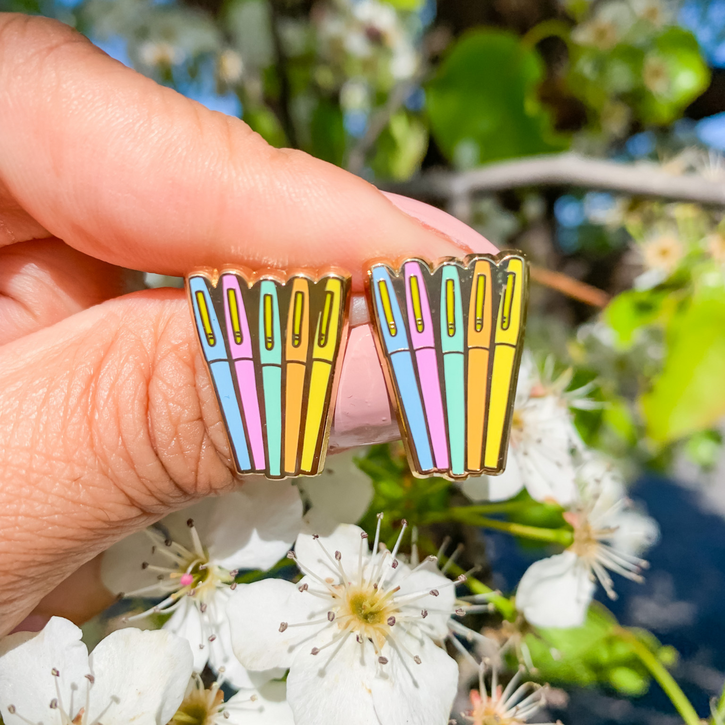 Flair Pen Earrings- Pastel – Teacher Noire