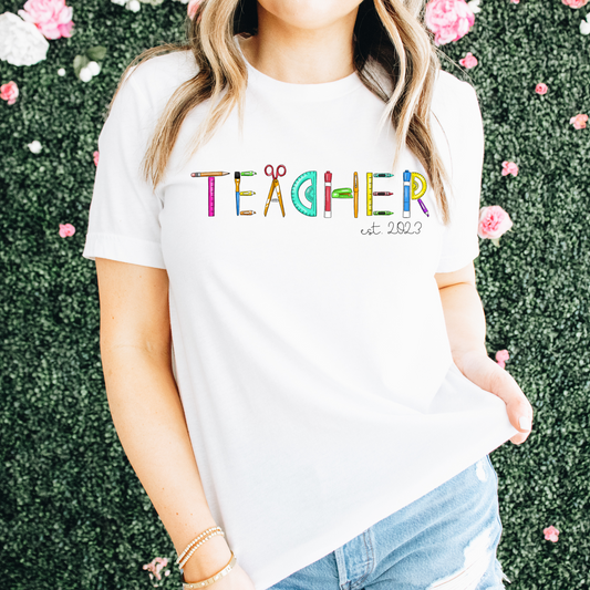 First Year Teacher Gift, First Year Teacher Tshirt, est 2023