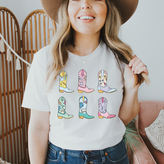 teacher life boots tee