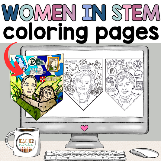 Women in STEM Coloring Pages