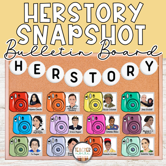 Women's History Month-Snapshot Bulletin Board