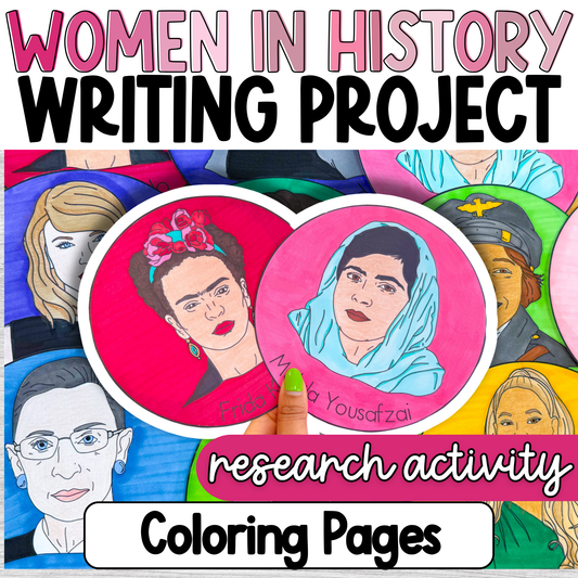 Women's History Coloring Pages Project