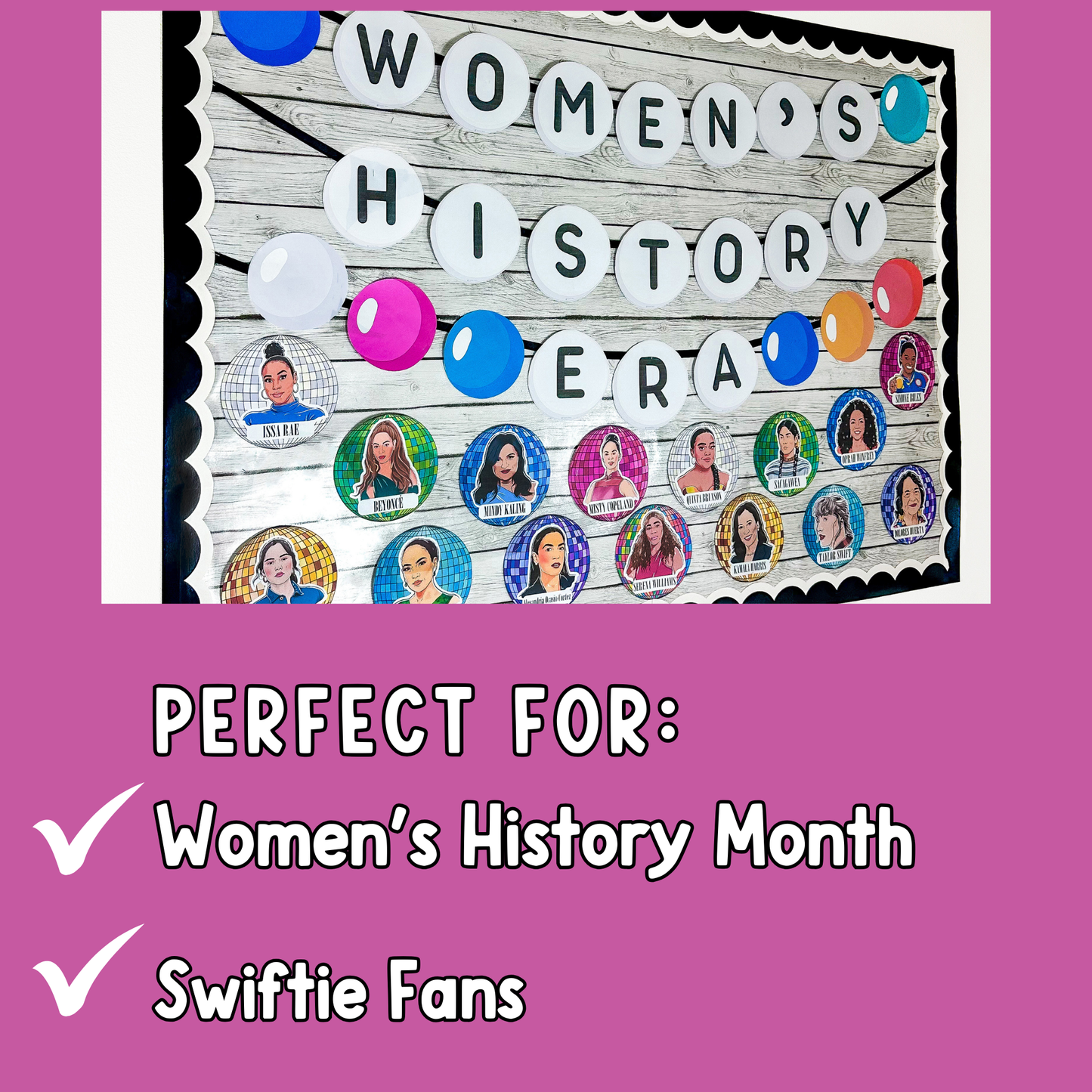 Womens History Bulletin Board - Taylor Swift - Swifties