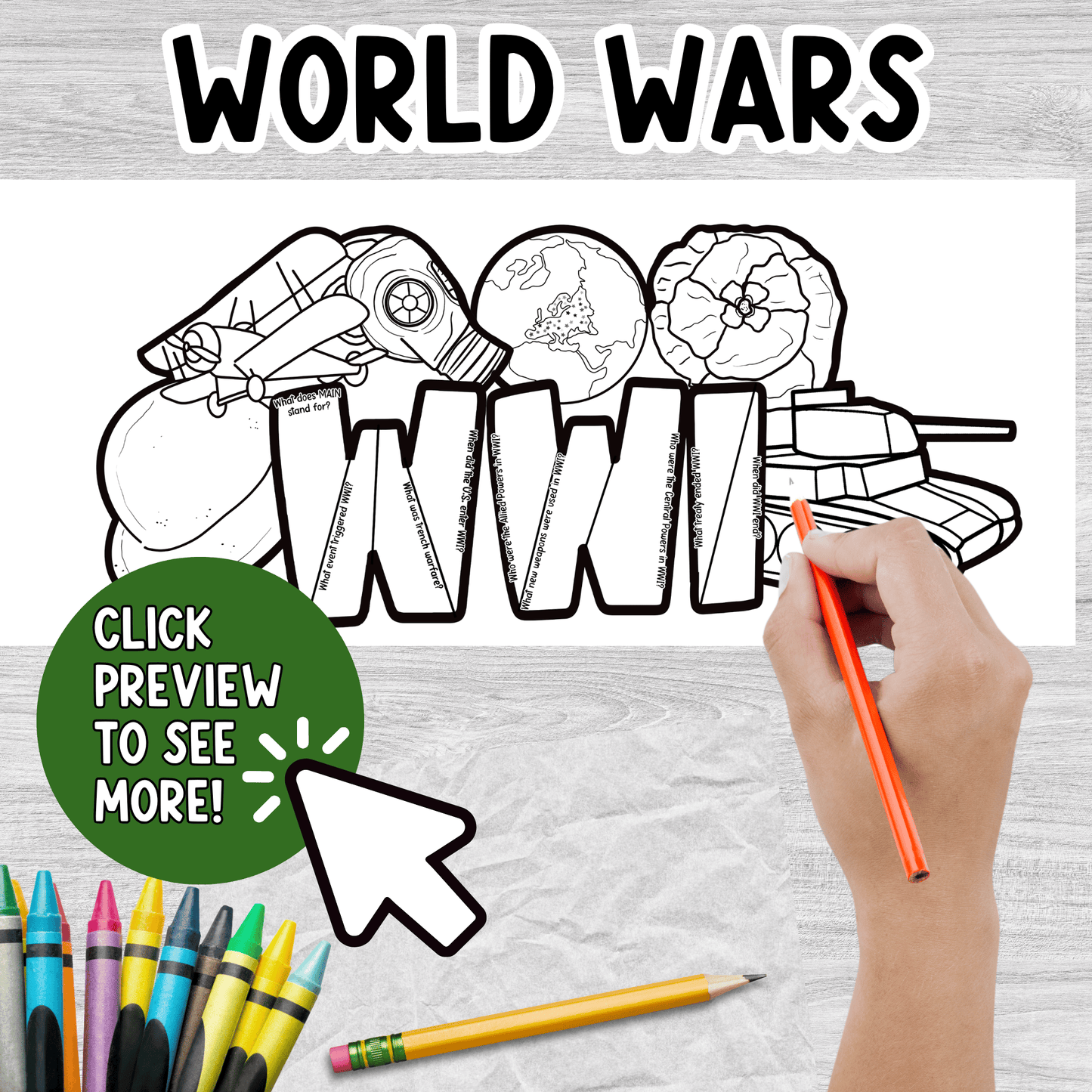 World Wars WRDZ Crafts